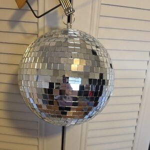 Silver Disco Ball Party Decoration
